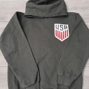 Black USA Soccer Hoodie - Size Youth S/M